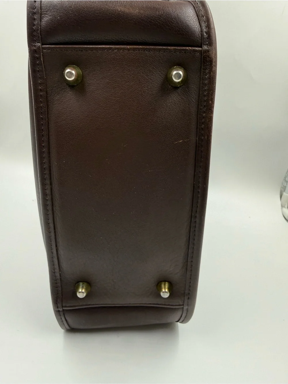 Vintage Coach Legacy Zip 9966 Mahogany Brown Leather Shoulder Bag USA